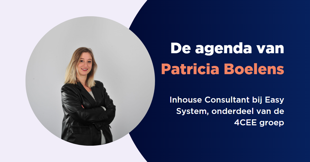 De agenda van....Inhouse Consultant Patricia Boelens